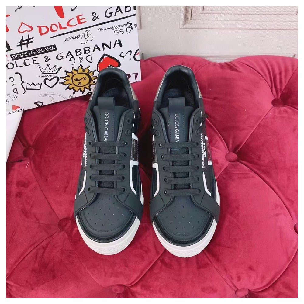 Cheap Reps Dolce Gabbana Womens Custom 2.Zero Sneakers Black