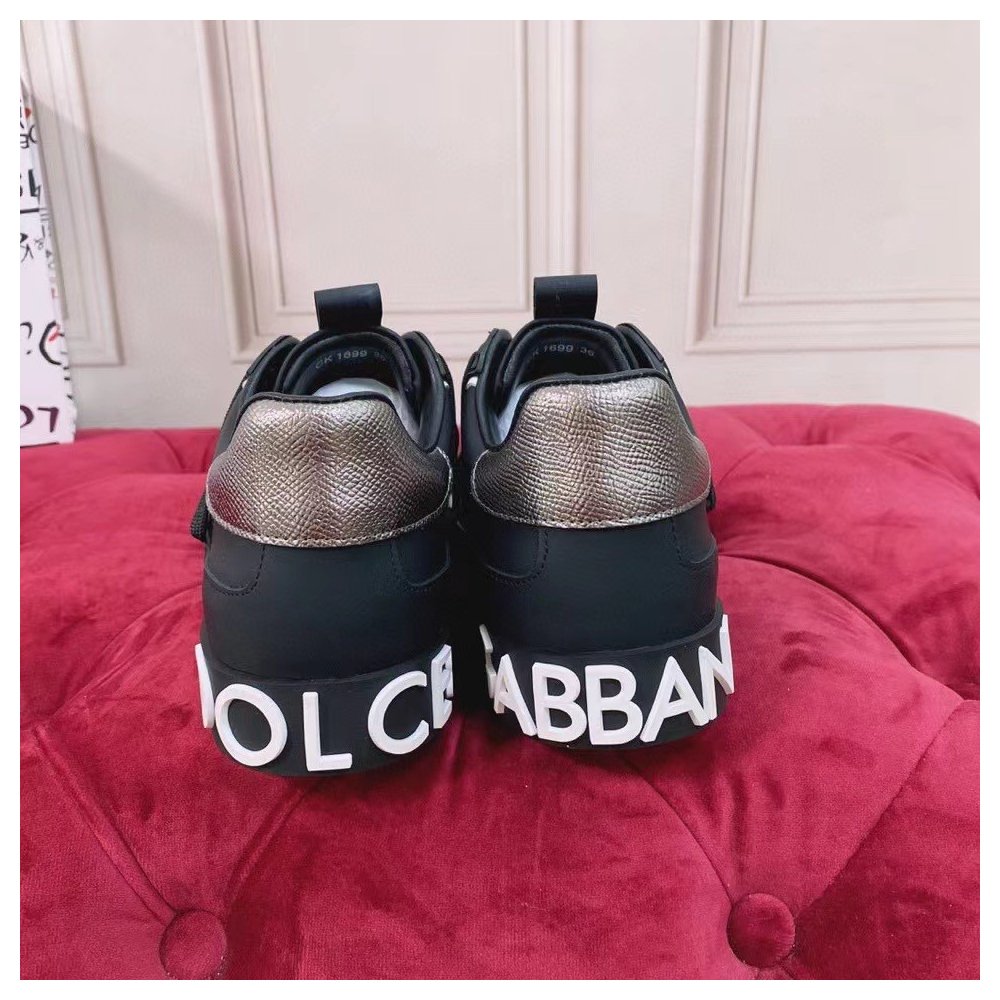 Cheap Reps Dolce Gabbana Womens Custom 2.Zero Sneakers Black