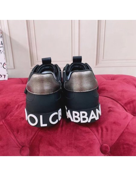 Cheap Reps Dolce Gabbana Womens Custom 2.Zero Sneakers Black