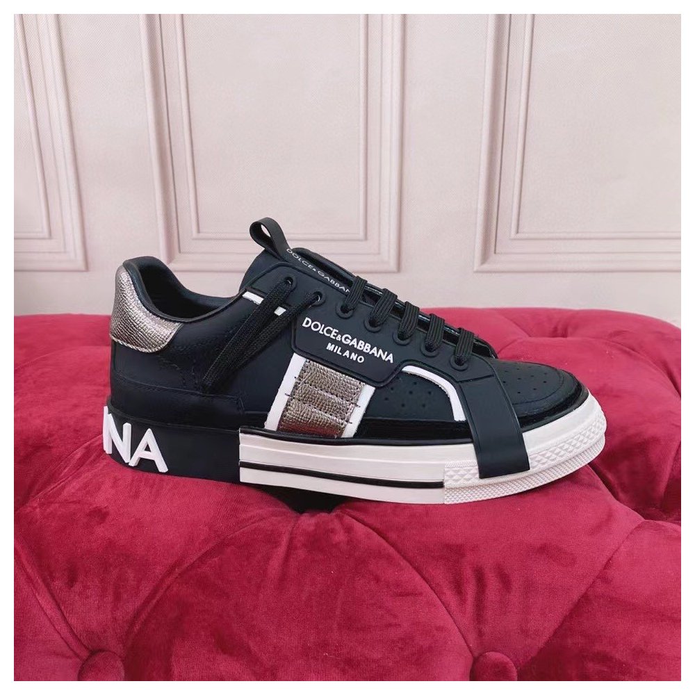 Cheap Reps Dolce Gabbana Womens Custom 2.Zero Sneakers Black