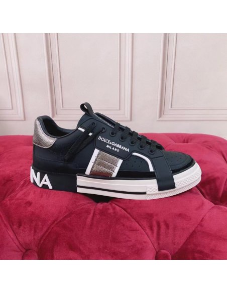 Cheap Reps Dolce Gabbana Womens Custom 2.Zero Sneakers Black