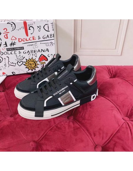 Cheap Reps Dolce Gabbana Womens Custom 2.Zero Sneakers Black