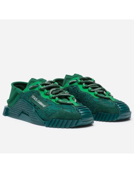 Cheap Reps Dolce Gabbana Womens NS1 Slip-on Sneakers Green