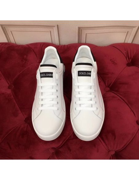 Cheap Reps Dolce Gabbana Womens Portofino Sneakers with Black Branded