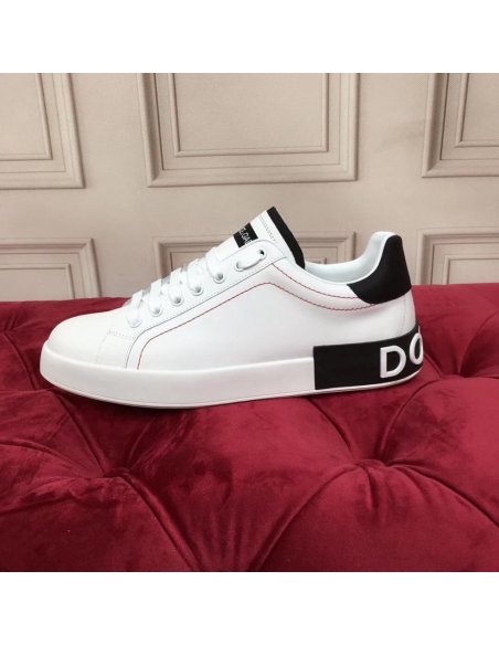Cheap Reps Dolce Gabbana Womens Portofino Sneakers with Black Branded