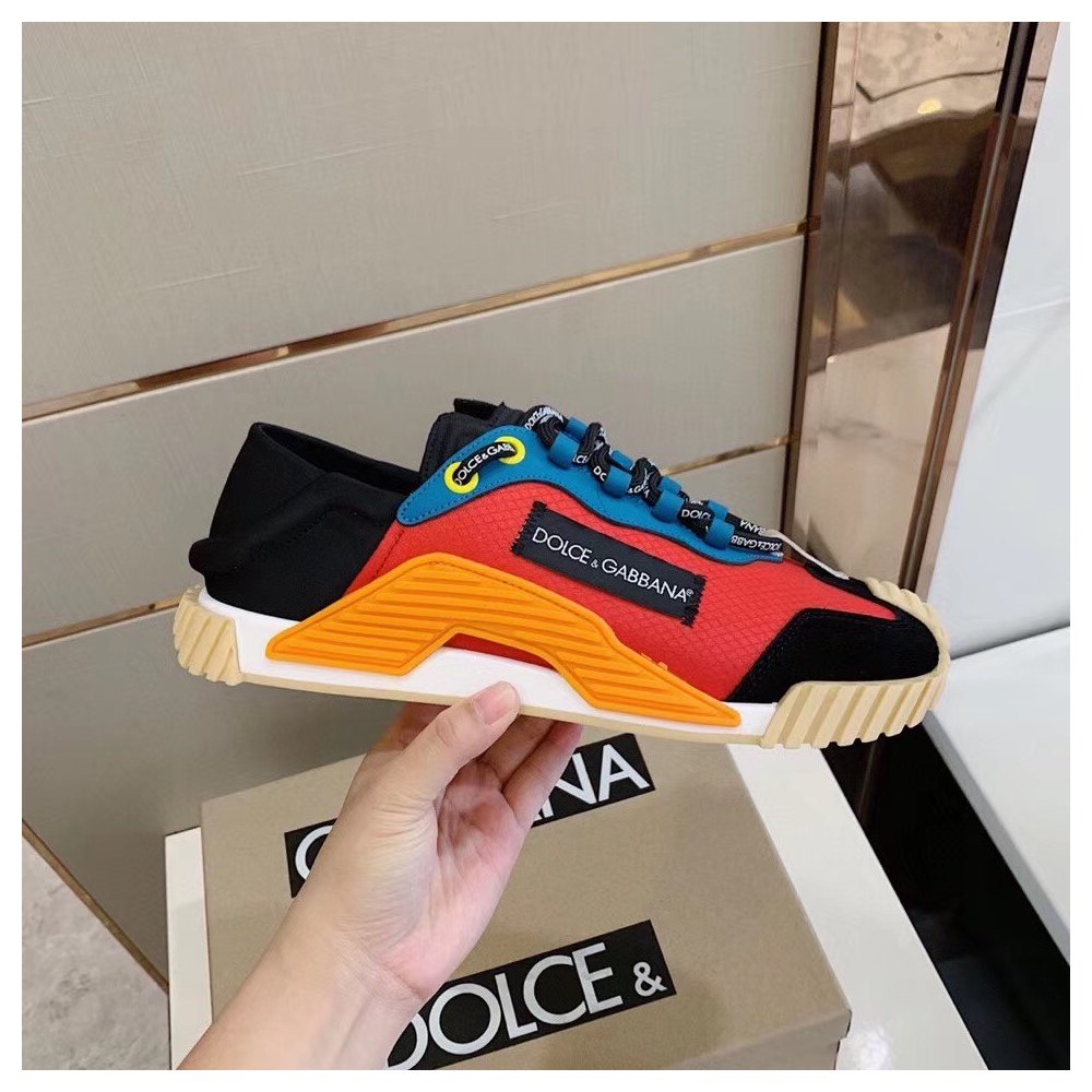 Cheap Reps Dolce Gabbana Womens NS1 Slip-on Sneakers Red/Blue