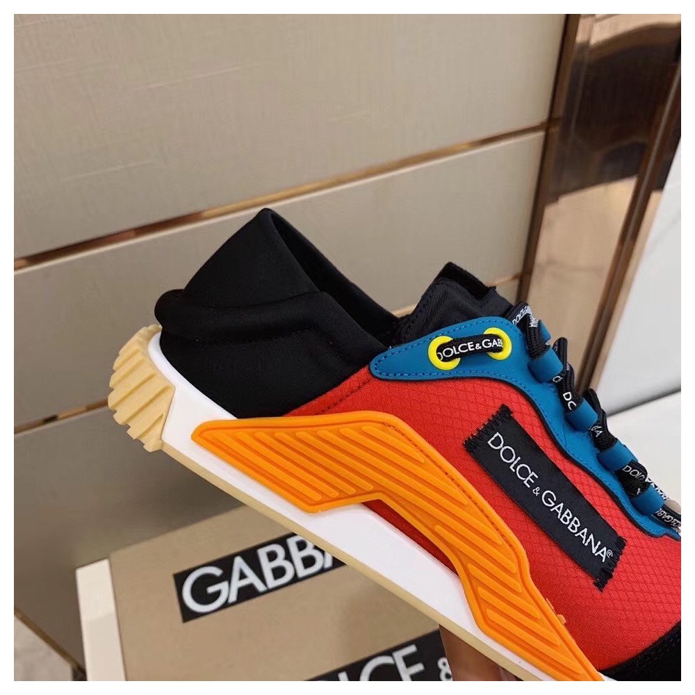 Cheap Reps Dolce Gabbana Womens NS1 Slip-on Sneakers Red/Blue