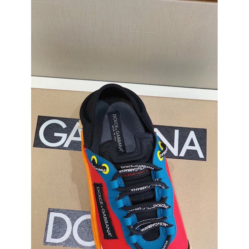 Cheap Reps Dolce Gabbana Womens NS1 Slip-on Sneakers Red/Blue