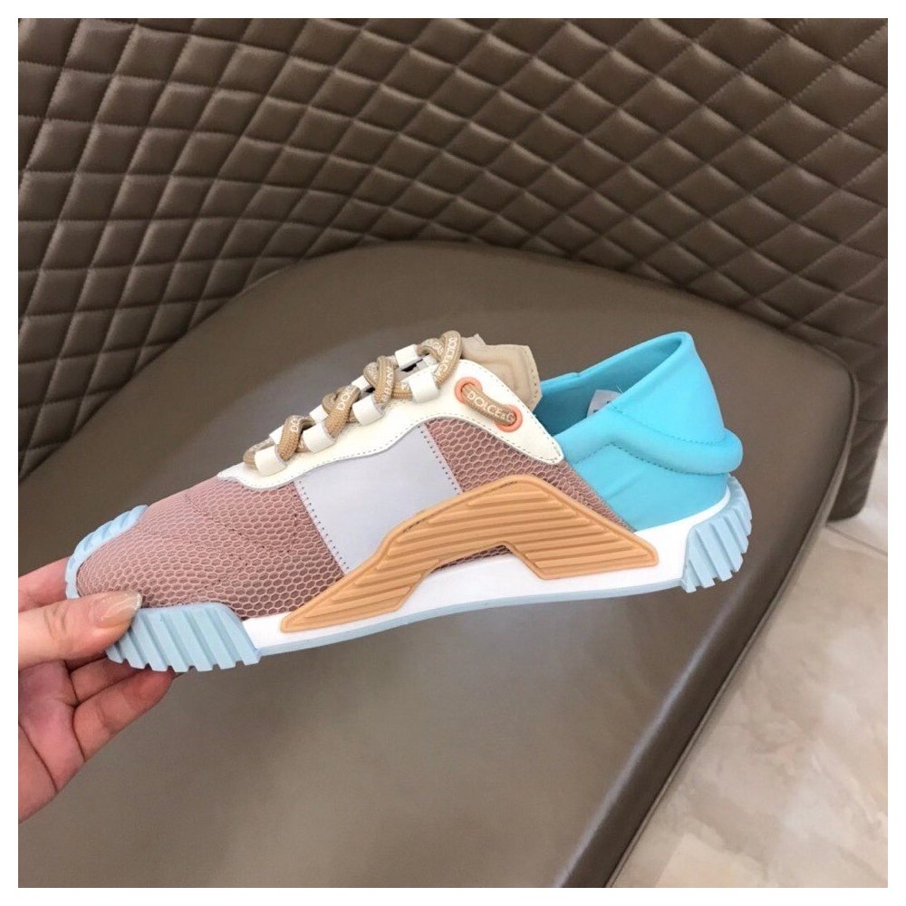 Cheap Reps Dolce Gabbana Womens NS1 Slip-on Sneakers Blue/Nude