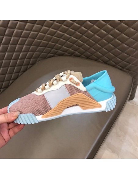 Cheap Reps Dolce Gabbana Womens NS1 Slip-on Sneakers Blue/Nude