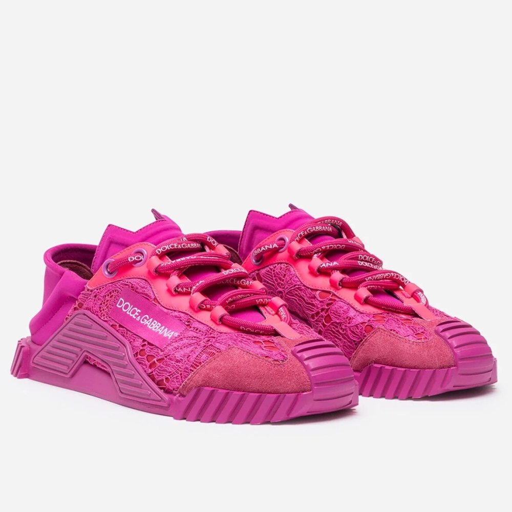 Cheap Reps Dolce Gabbana Womens NS1 Slip-on Sneakers Fuchsia