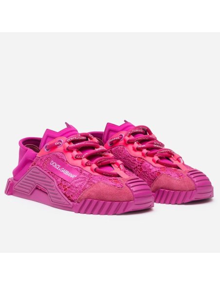 Cheap Reps Dolce Gabbana Womens NS1 Slip-on Sneakers Fuchsia