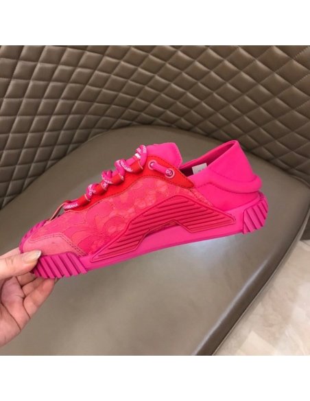 Cheap Reps Dolce Gabbana Womens NS1 Slip-on Sneakers Fuchsia