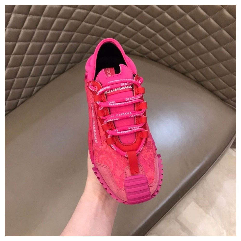 Cheap Reps Dolce Gabbana Womens NS1 Slip-on Sneakers Fuchsia