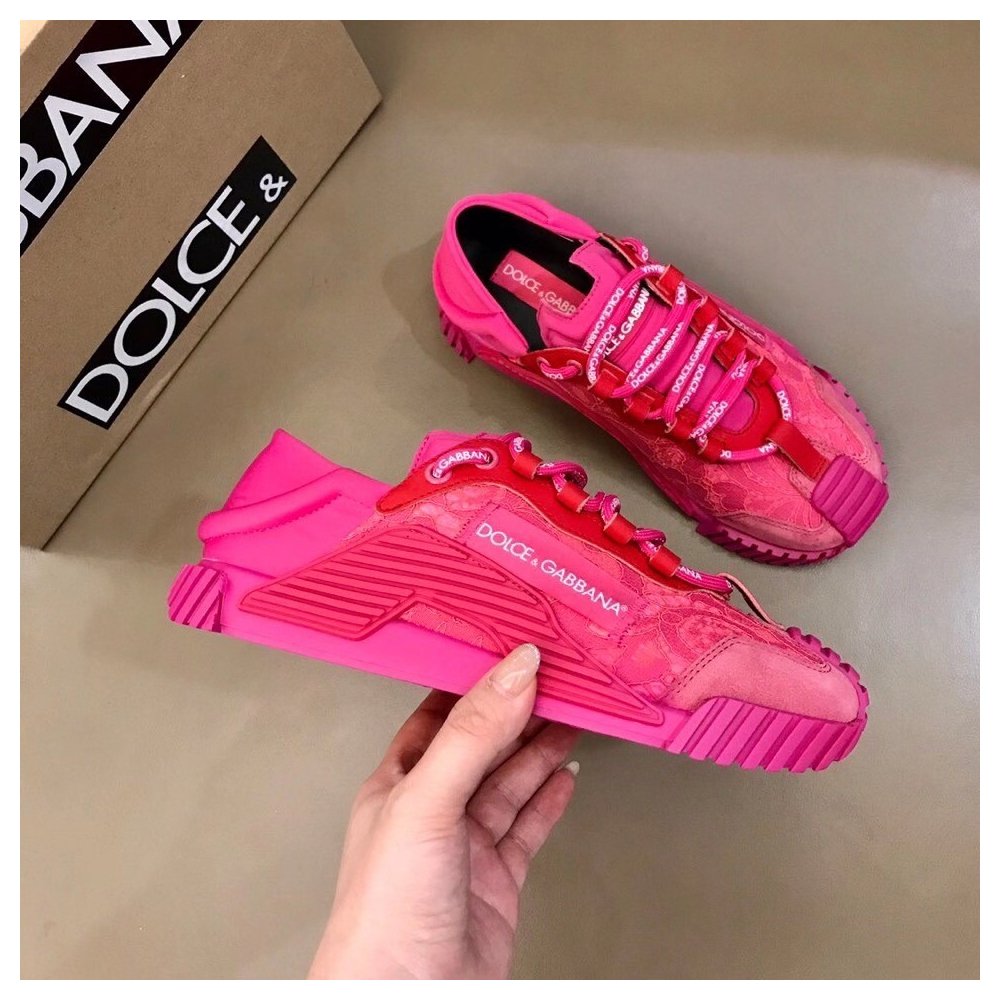 Cheap Reps Dolce Gabbana Womens NS1 Slip-on Sneakers Fuchsia