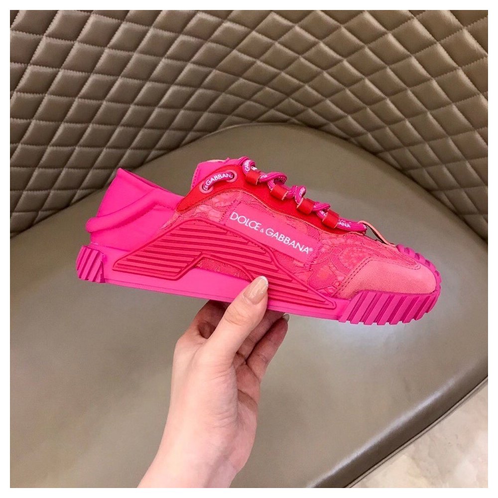 Cheap Reps Dolce Gabbana Womens NS1 Slip-on Sneakers Fuchsia