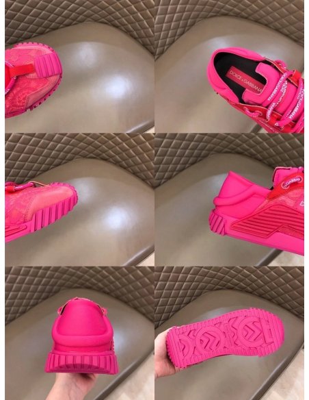 Cheap Reps Dolce Gabbana Womens NS1 Slip-on Sneakers Fuchsia