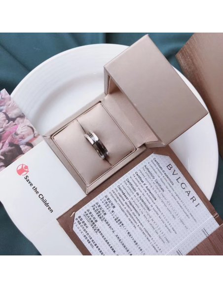 Bvlgari Save the Children one-band sterling silver ring,Bvlgari Jewelry