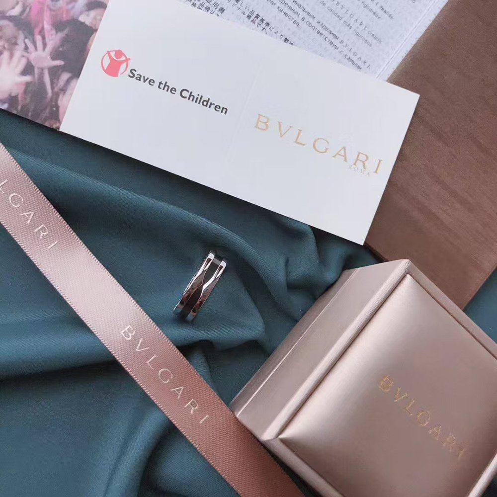 Bvlgari Save the Children one-band sterling silver ring,Bvlgari Jewelry