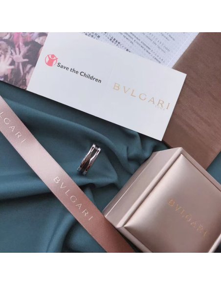 Bvlgari Save the Children one-band sterling silver ring,Bvlgari Jewelry