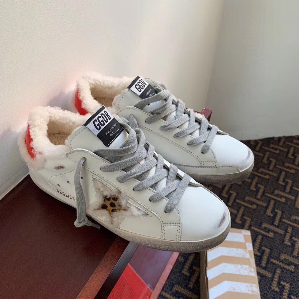 Cheap Reps Golden Goose Super-Star Sneakers With Shearling-lined