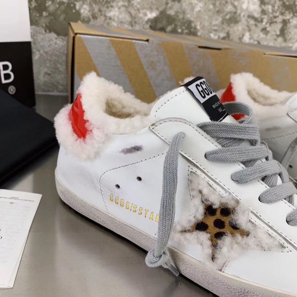 Cheap Reps Golden Goose Super-Star Sneakers With Shearling-lined