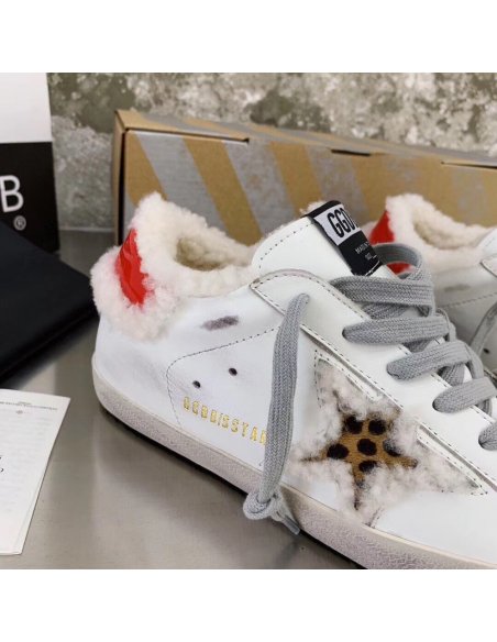 Cheap Reps Golden Goose Super-Star Sneakers With Shearling-lined