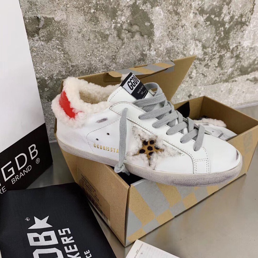 Cheap Reps Golden Goose Super-Star Sneakers With Shearling-lined