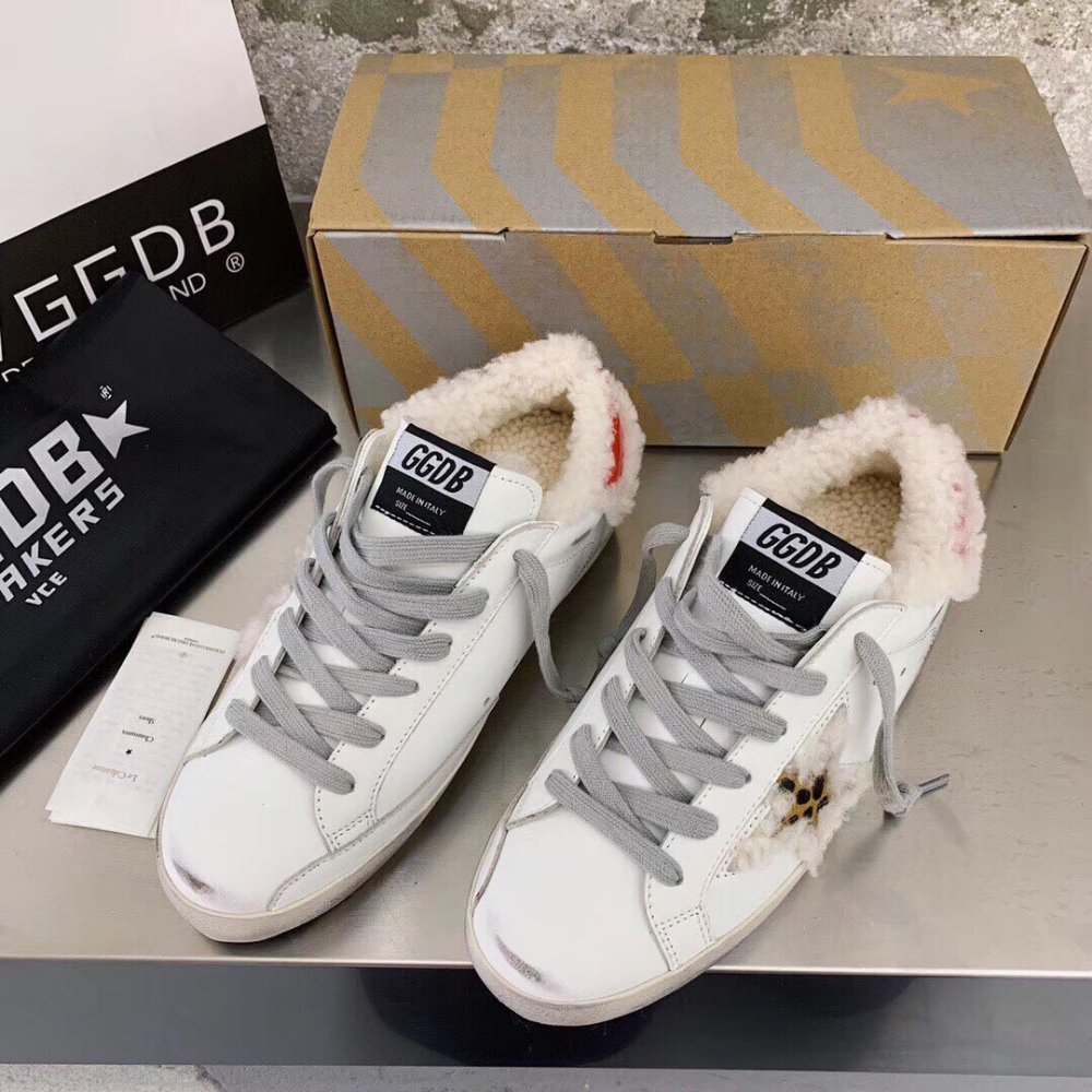 Cheap Reps Golden Goose Super-Star Sneakers With Shearling-lined