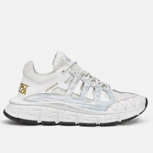 Cheap Reps Versace Womens White Trigreca Sneakers
