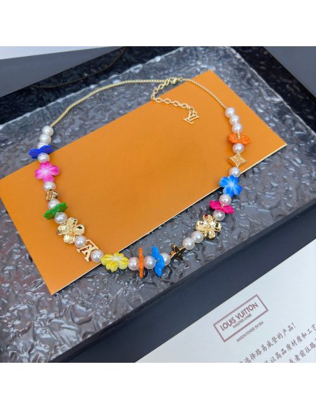 Louis Vuitton Surfin Flower Necklaces M01863,Louis Vuitton Jewelry