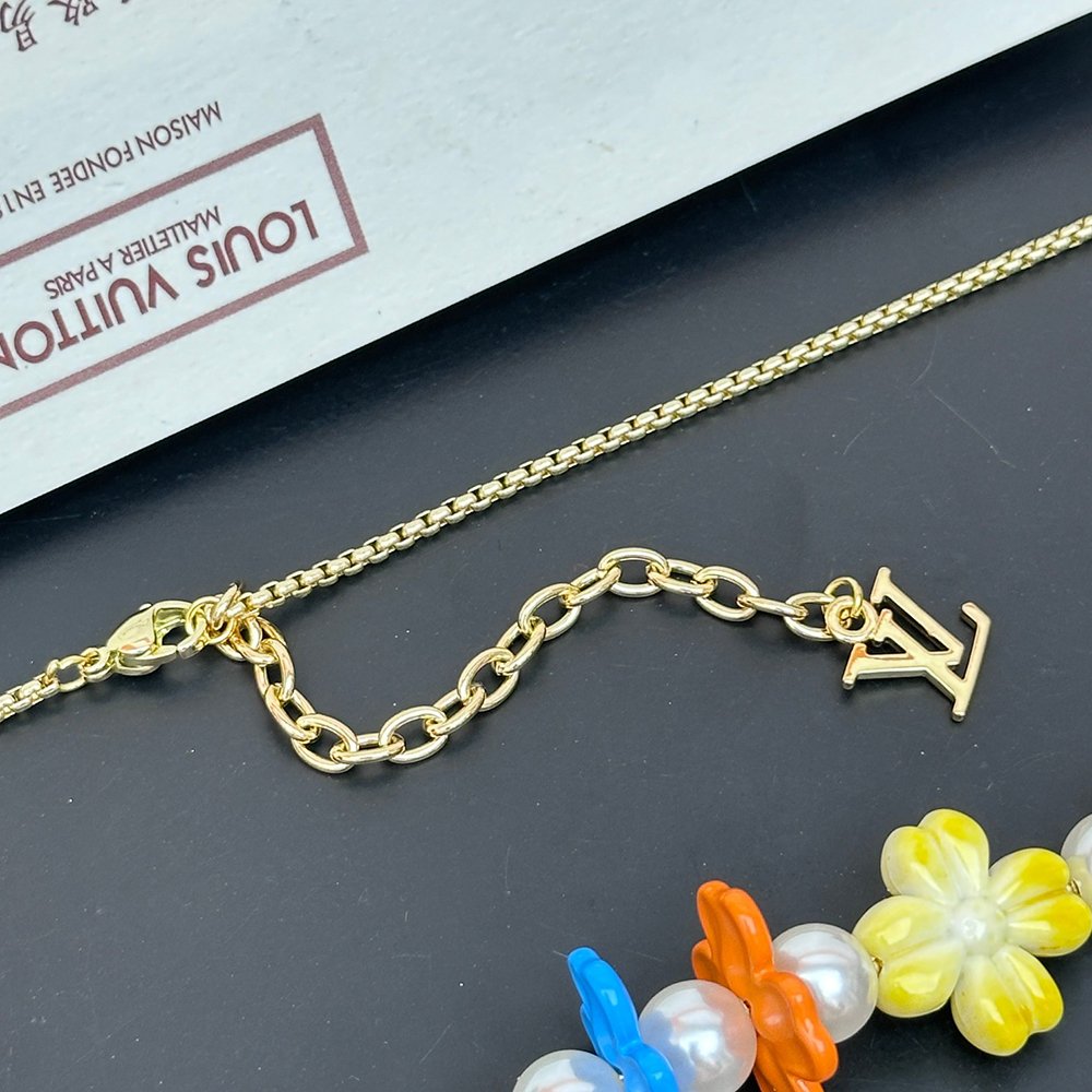 Louis Vuitton Surfin Flower Necklaces M01863,Louis Vuitton Jewelry