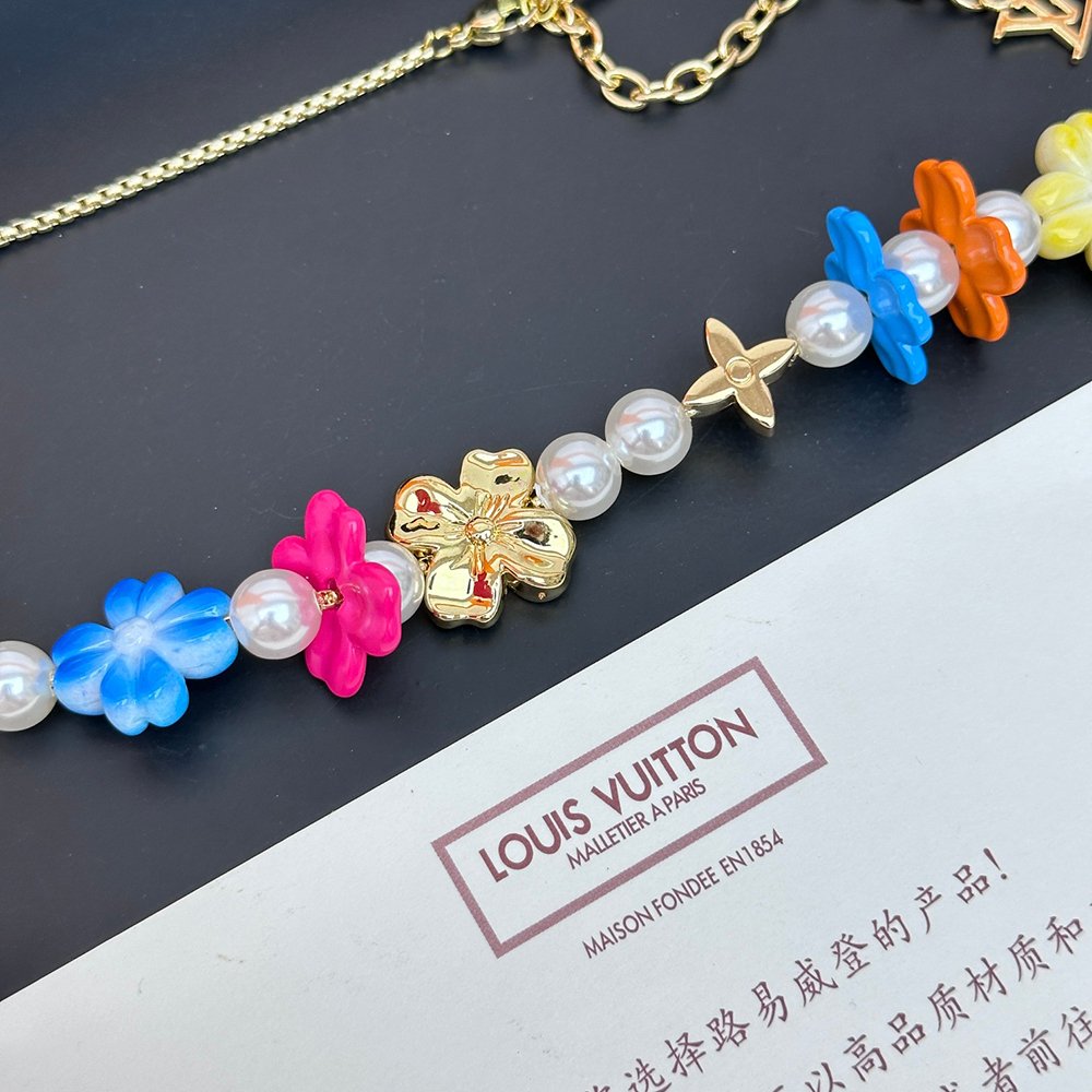 Louis Vuitton Surfin Flower Necklaces M01863,Louis Vuitton Jewelry