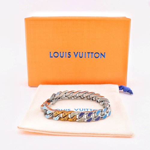 Louis Vuitton Chain Links Patches Bracelet,Louis Vuitton Jewelry