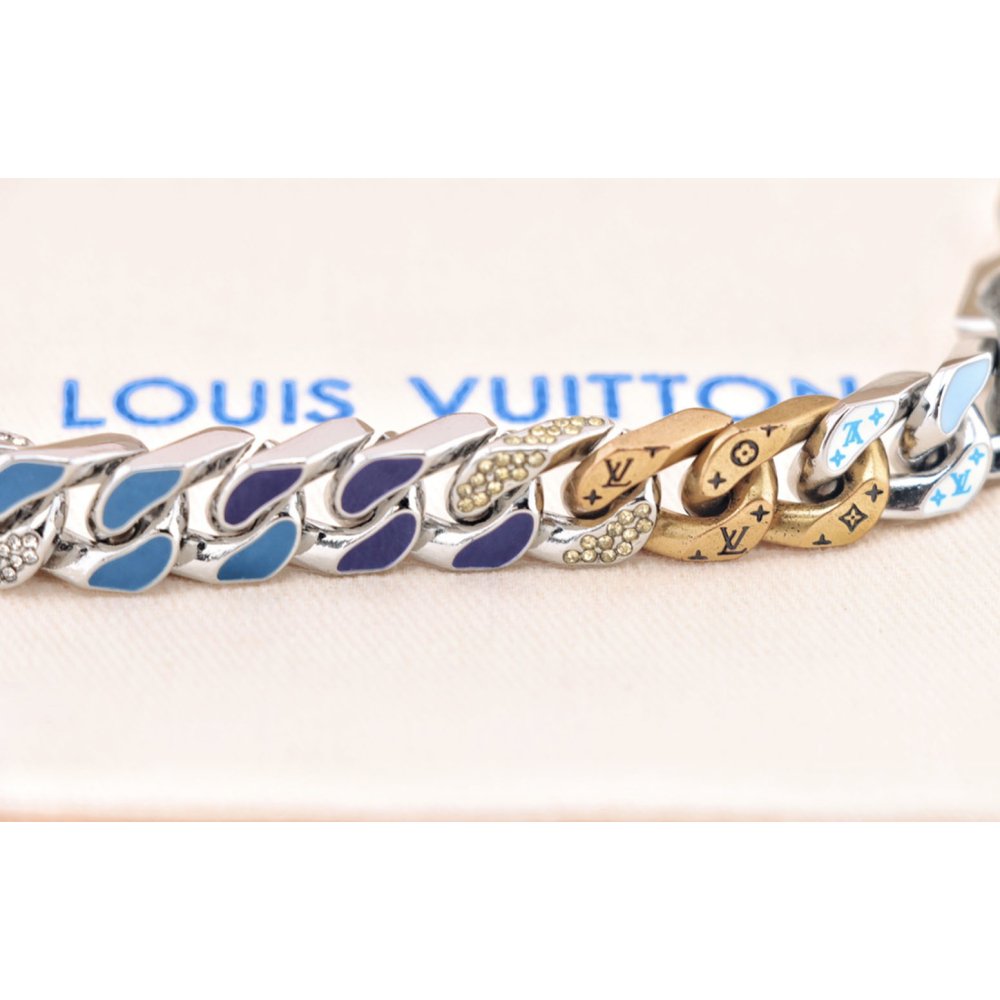 Louis Vuitton Chain Links Patches Bracelet,Louis Vuitton Jewelry