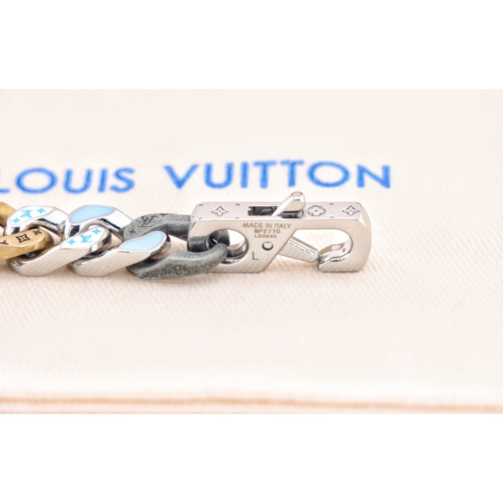 Louis Vuitton Chain Links Patches Bracelet,Louis Vuitton Jewelry