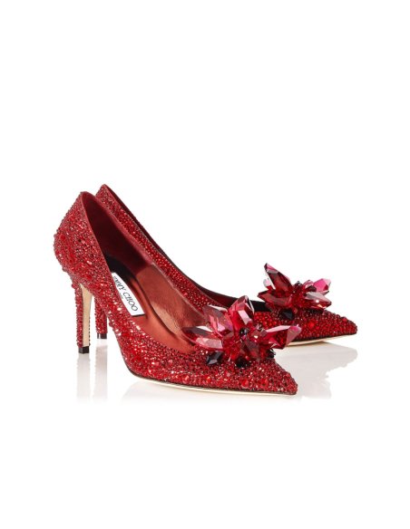 Cheap Reps Jimmy Choo Alia 85mm Pumps In Red Crystal