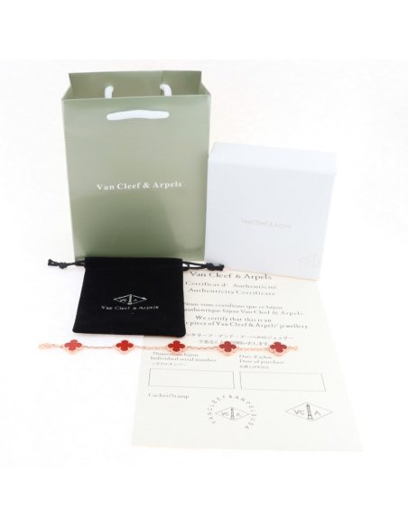 Van Cleef &amp; Arpels Rose Gold Carnelian Bracelet,Van Cleef &amp; Arpels Jewelry