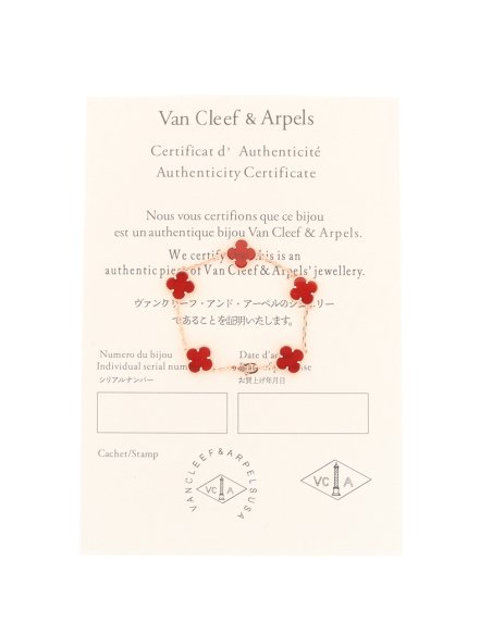 Van Cleef &amp; Arpels Rose Gold Carnelian Bracelet,Van Cleef &amp; Arpels Jewelry