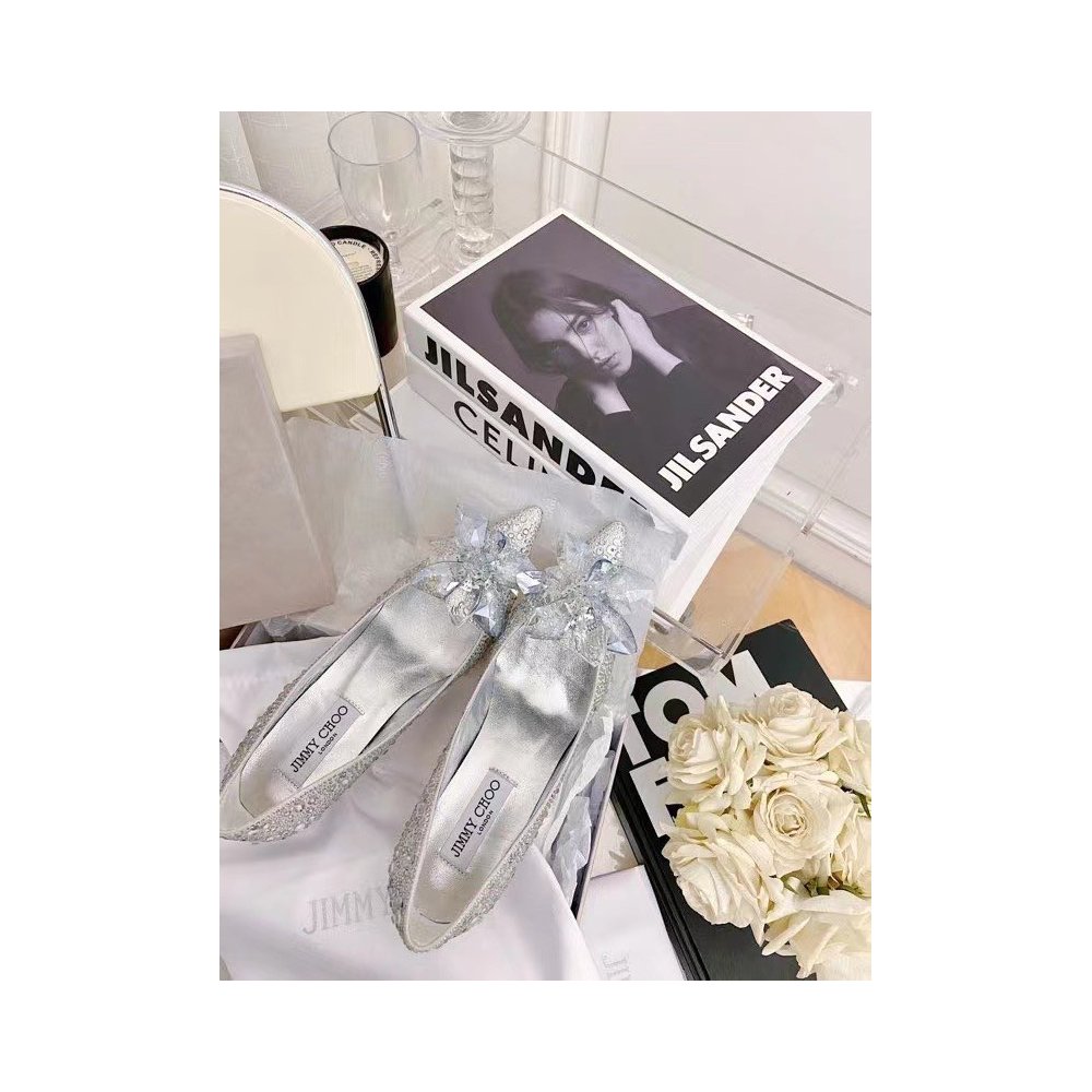 Cheap Reps Jimmy Choo Alia 85mm Pumps In Silver Crystal