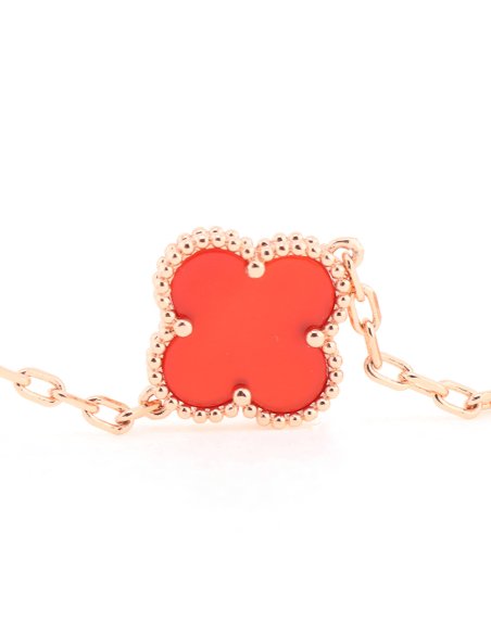 Van Cleef &amp; Arpels Rose Gold Carnelian Bracelet,Van Cleef &amp; Arpels Jewelry