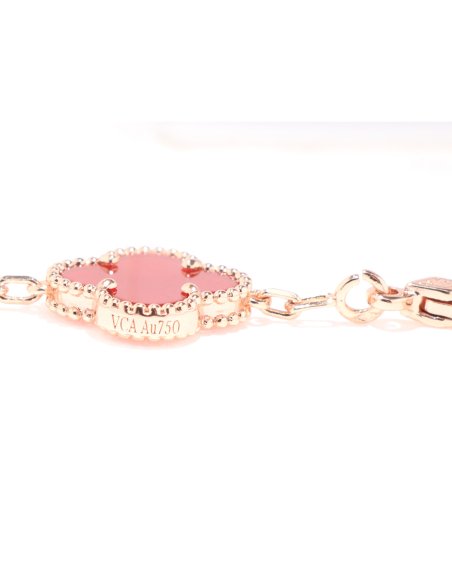 Van Cleef &amp; Arpels Rose Gold Carnelian Bracelet,Van Cleef &amp; Arpels Jewelry