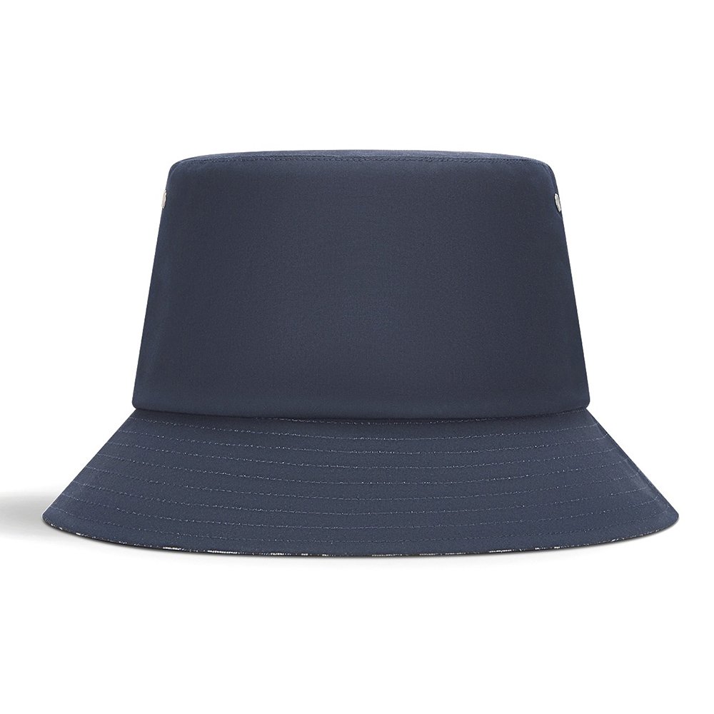 Dior Reversible Teddy-D Small Brim Bucket Hats Oblique Blue,Dior Hats