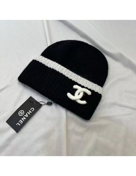 Chanel Cashmere Black Hats 132250,Chanel Hats
