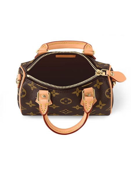 Louis Vuitton Nano Speedy Bags M81085 16X10X7.6cm,Louis Vuitton Bags