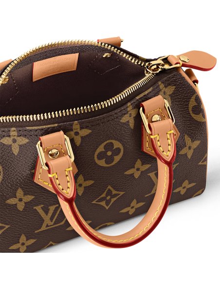Louis Vuitton Nano Speedy Bags M81085 16X10X7.6cm,Louis Vuitton Bags