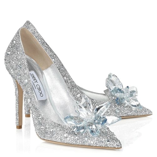 Cheap Reps Jimmy Choo Avril 100mm Pumps In Silver Crystal