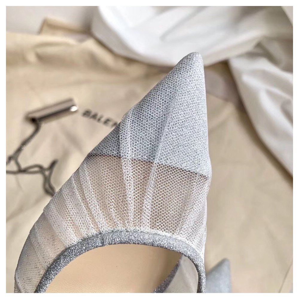 Cheap Reps Jimmy Choo Love 85mm Pumps In Glitter Fabric and Tulle