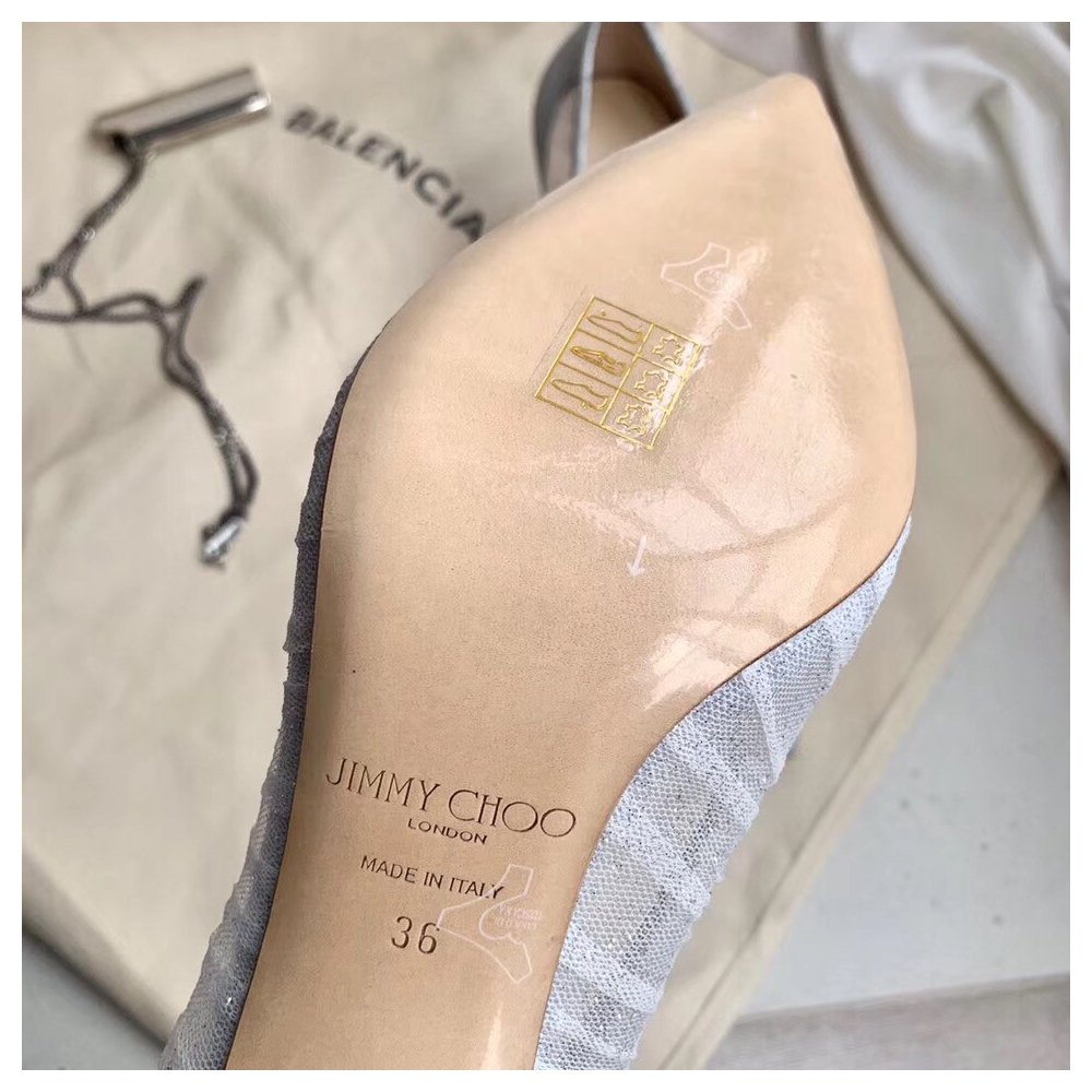 Cheap Reps Jimmy Choo Love 85mm Pumps In Glitter Fabric and Tulle