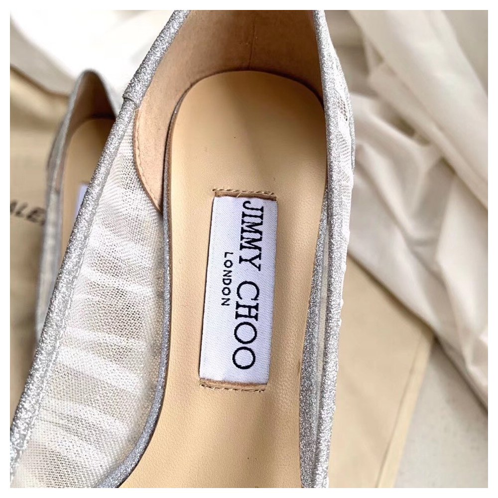 Cheap Reps Jimmy Choo Love 85mm Pumps In Glitter Fabric and Tulle